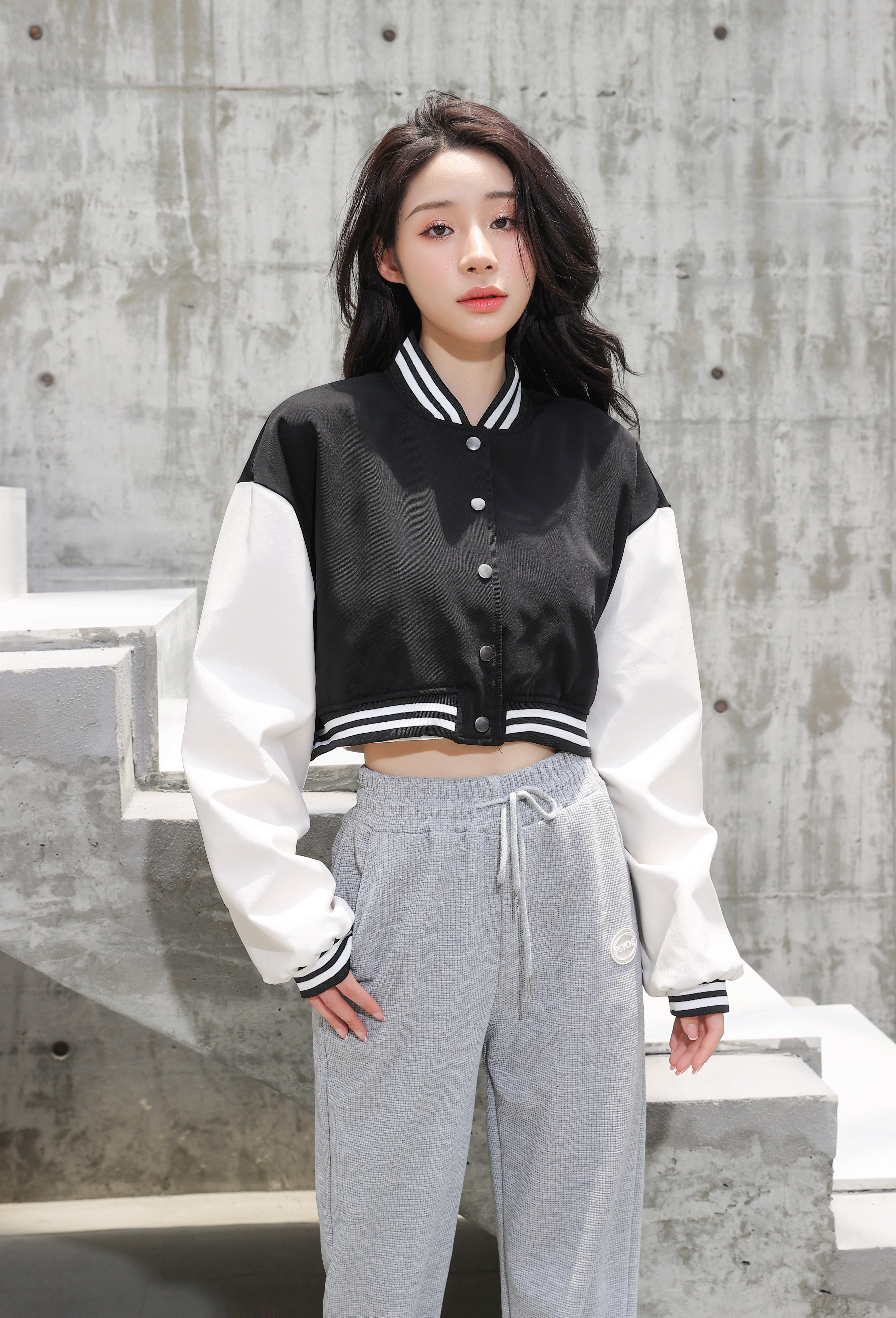 Cropped Baseball Jacket - nightcity clothing