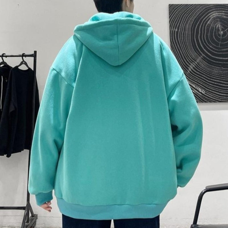 Oversized Lightweight Zip-Up Hoodie - nightcity clothing