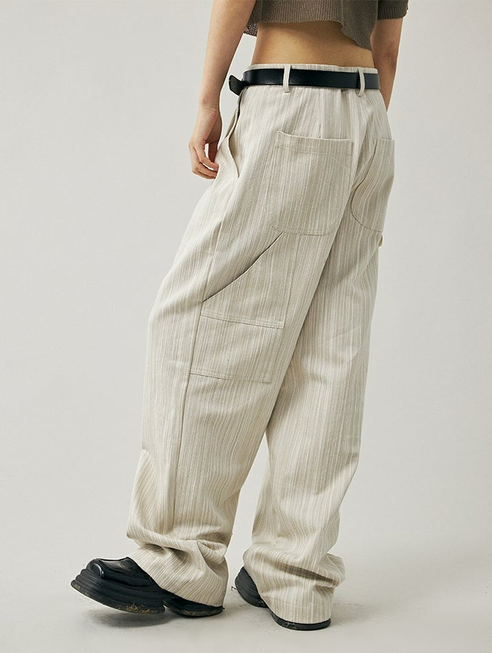 Multi Pocket Pinstripe Pants