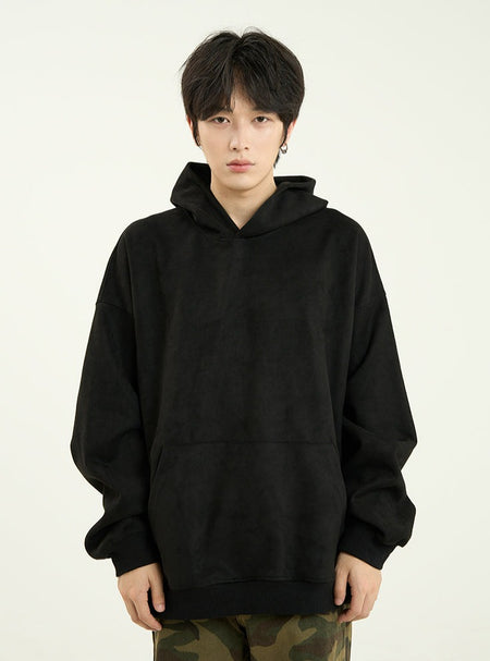 Ribbed Hem Oversized Hoodie