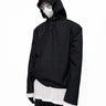 Slim Quarter-Button Hooded Windbreaker - nightcity clothing