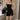 Boxy Blazer and Slim Spaghetti Strap Slit Dress Two-Piece Set - nightcity clothing