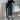 Side Slit Asymmetric Denim Midi Skirt - nightcity clothing