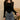 Tassel Hem Long Sleeve Ribbed Top - nightcity clothing