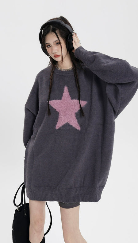 Oversized Star Pullover