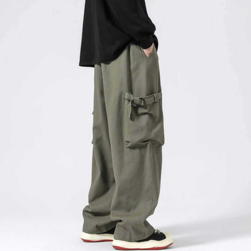 Wide Leg Lightweight Cargo Pants - nightcity clothing