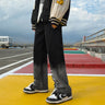 Slim Faded Hem with Drawstrings Jeans - nightcity clothing