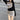 Color Block Spaghetti Strap Ruched Dress and Shrug Warmer Two-Piece Set - nightcity clothing