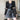 Cropped Rounded Blazer with Elbow Cut-Outs and Faux Leather Sling Dress Two-PIece Set - nightcity clothing
