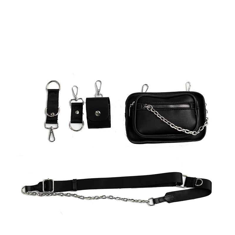 Multi-Pouch Mini Crossbody Bag - nightcity clothing