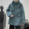 Hooded Windbreaker Jacket with Mini Bum Bag - nightcity clothing