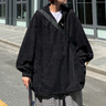 Corduroy Drawstring Oversized Pullover - nightcity clothing