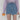 Asymmetric Distressed Hem Denim Mini Skirt - nightcity clothing