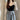 Patchwork Ribbed Top with Embroidered Sleeves - nightcity clothing