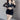 Cold Shoulder Wrap Tie Mesh Long Sleeve Top - nightcity clothing