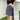 Faded Side-Stripe Denim Mini Skirt - nightcity clothing