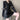 Cropped Rounded Blazer with Elbow Cut-Outs and Faux Leather Sling Dress Two-PIece Set - nightcity clothing