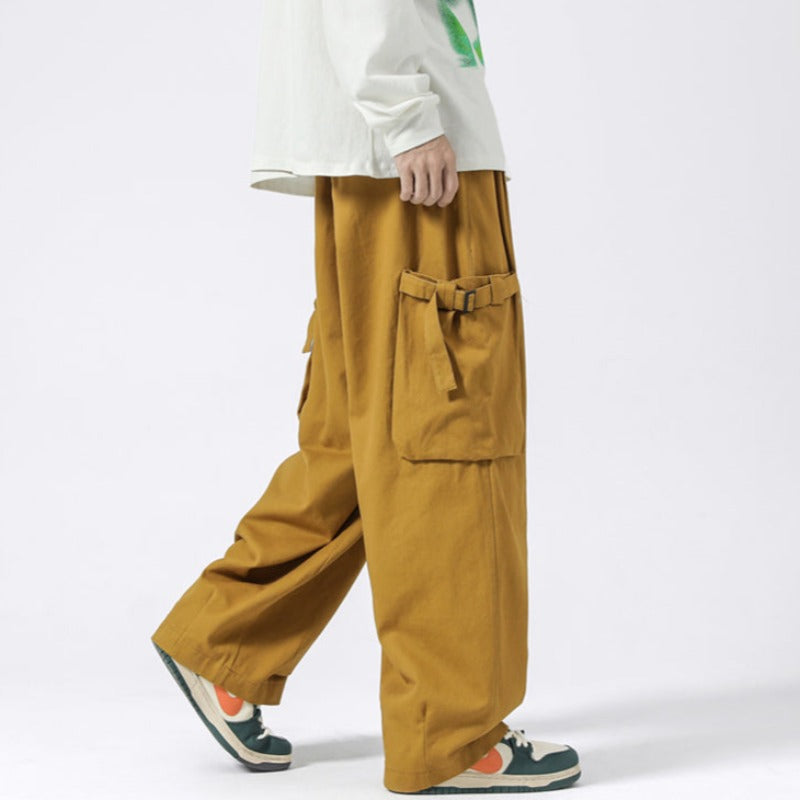 Wide Leg Lightweight Cargo Pants - nightcity clothing