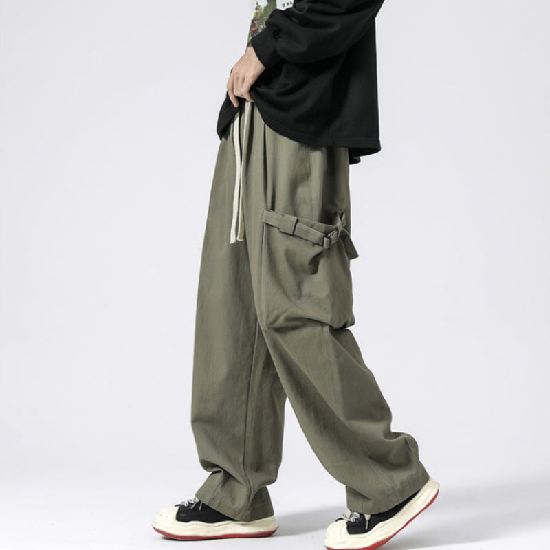 Wide Leg Lightweight Cargo Pants - nightcity clothing