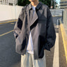 Asymmetric Overlap Button Long Sleeve Shirt - nightcity clothing