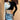Cropped Asymmetric Neckline Mock-Layered Tee - nightcity clothing