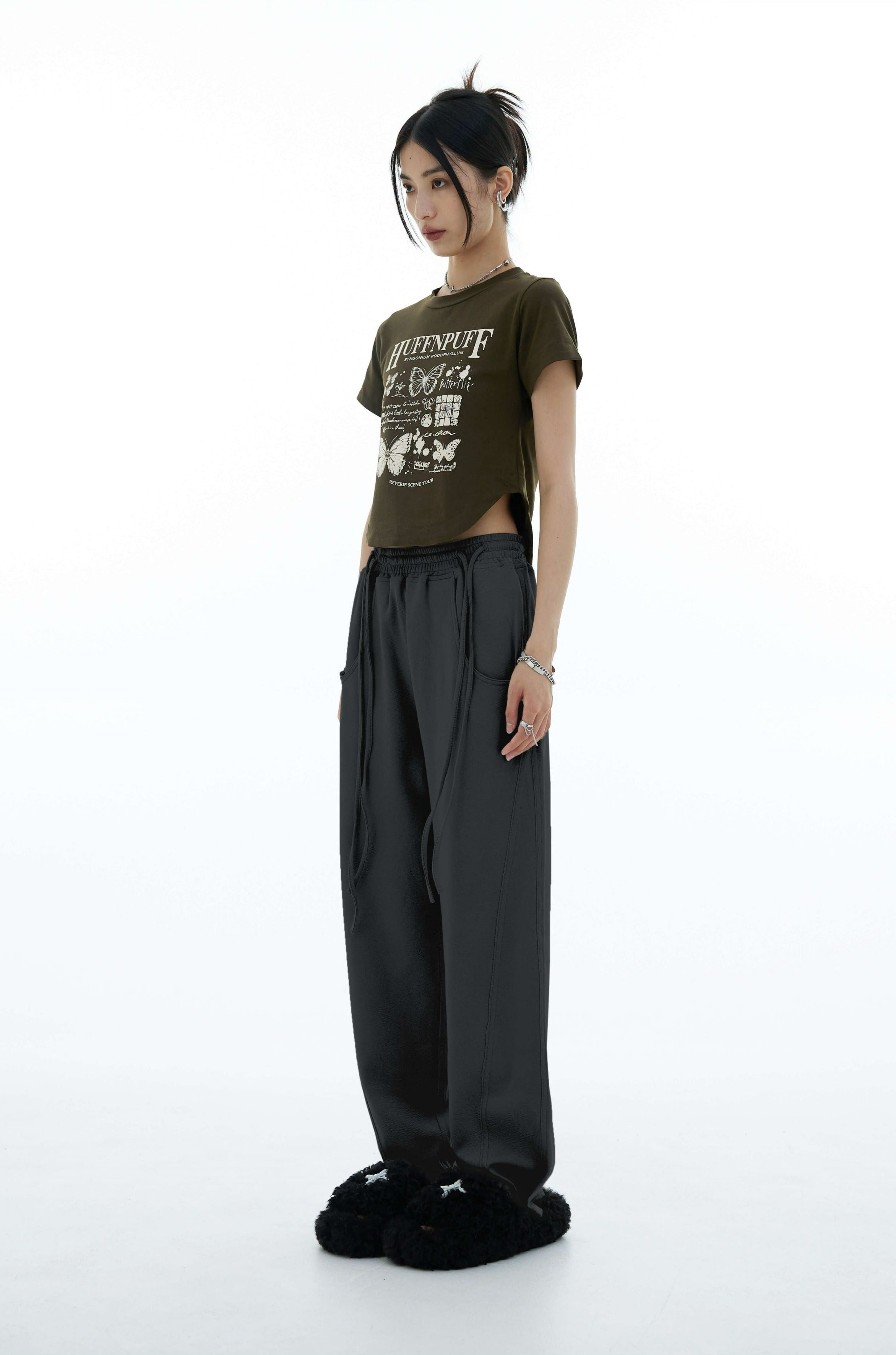 Double Side Waist String Jogger Pants
