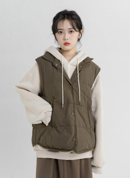 Button Down Lightweight Vest - nightcity clothing