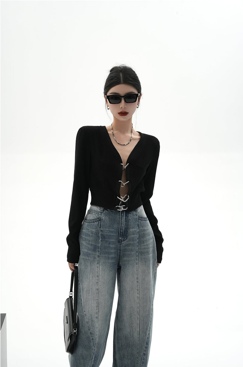 Ribbed Linkage Crop Top