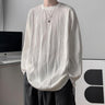 Wave Textured Long Sleeve Tee - nightcity clothing