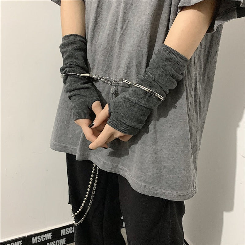 Skinny Arm Warmer Sleeves - nightcity clothing