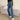 Double Button Straight Fit Denim Jeans - nightcity clothing