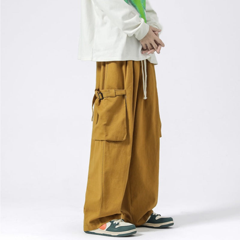 Wide Leg Lightweight Cargo Pants - nightcity clothing