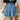 Wide Leg Multi Button Denim Shorts - nightcity clothing