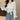 Mock Layered Bow Smocked Puff Sleeve Top - nightcity clothing