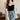Patchwork Ribbed Top with Embroidered Sleeves - nightcity clothing
