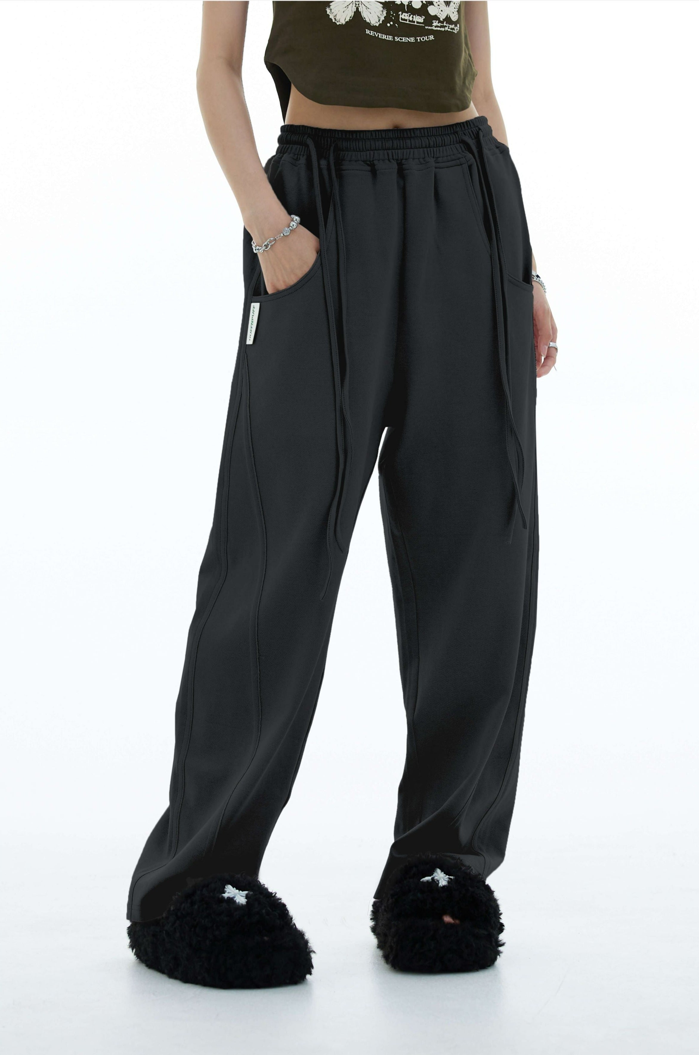 Double Side Waist String Pants