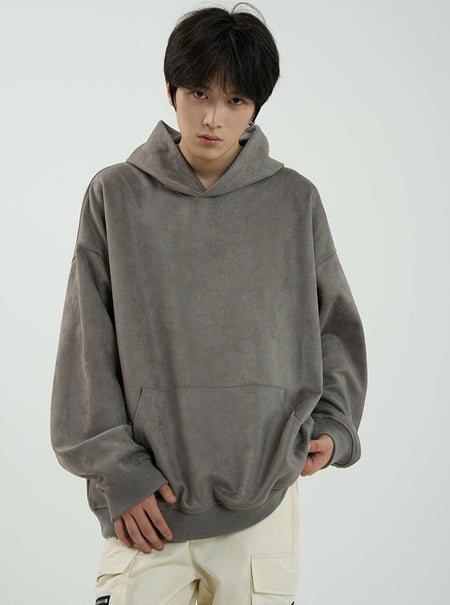 Ribbed Hem Oversized Hoodie