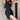 Sleeveless Mock Two-Piece Cutout Outline Dress with Buckle Belt - nightcity clothing