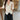 Textured Overlay Doll Collar Ruffle Blouse - nightcity clothing