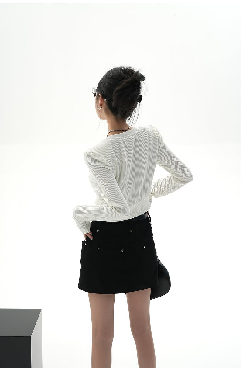Ribbed Linkage Crop Top