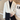 Waffle Textured Cropped Blazer Coat with Detachable Accessory - nightcity clothing
