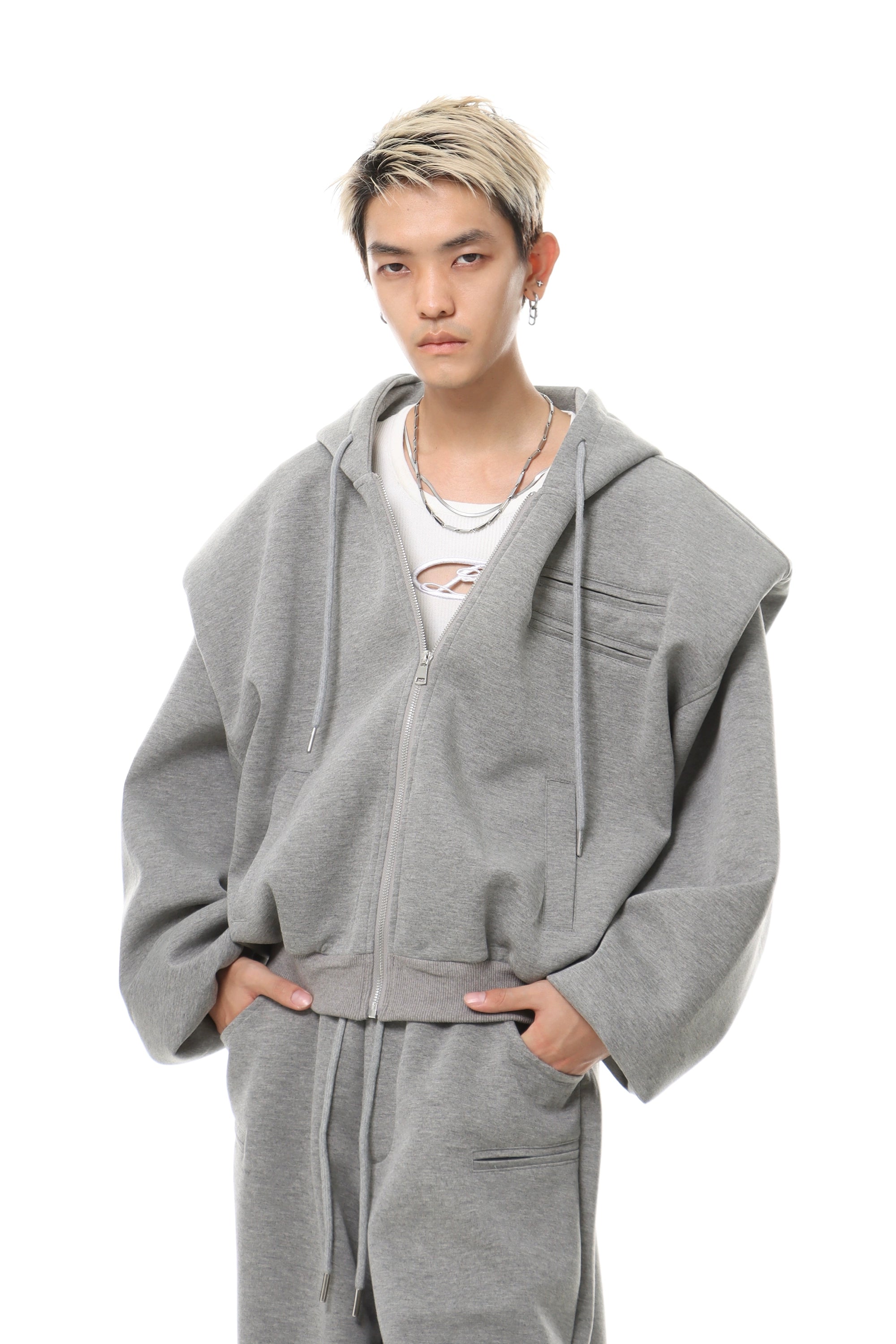 Joggers and cropped hoodie set deals
