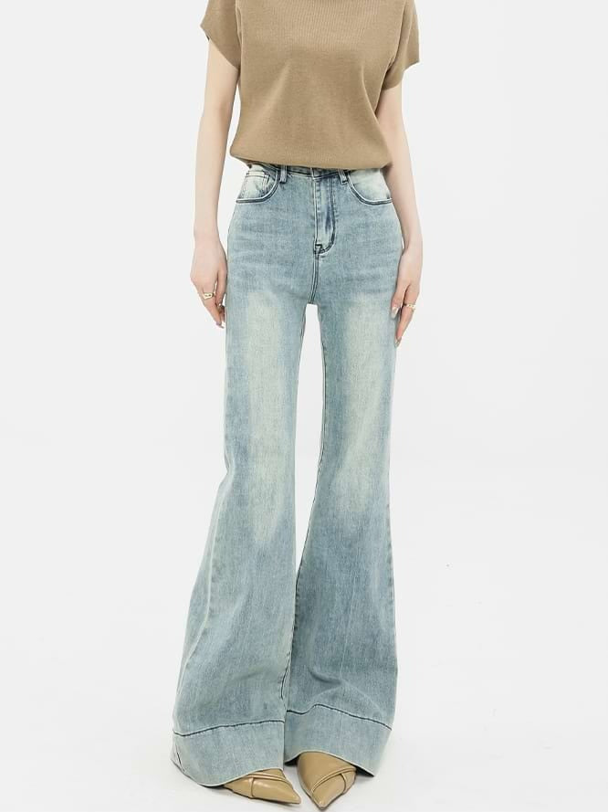 Faded Flare Jeans