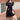 Crimped Bow Detail Puff Sleeve Dress and Sling Bag Two-Piece Set - nightcity clothing