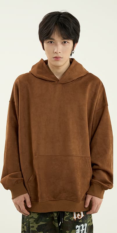 Ribbed Hem Oversized Hoodie