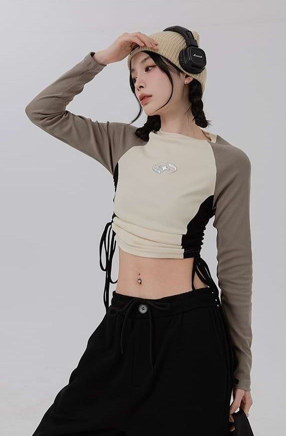 Star Ruched Crop Top