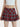 Plaid Tiered Pleated Mini Skirt