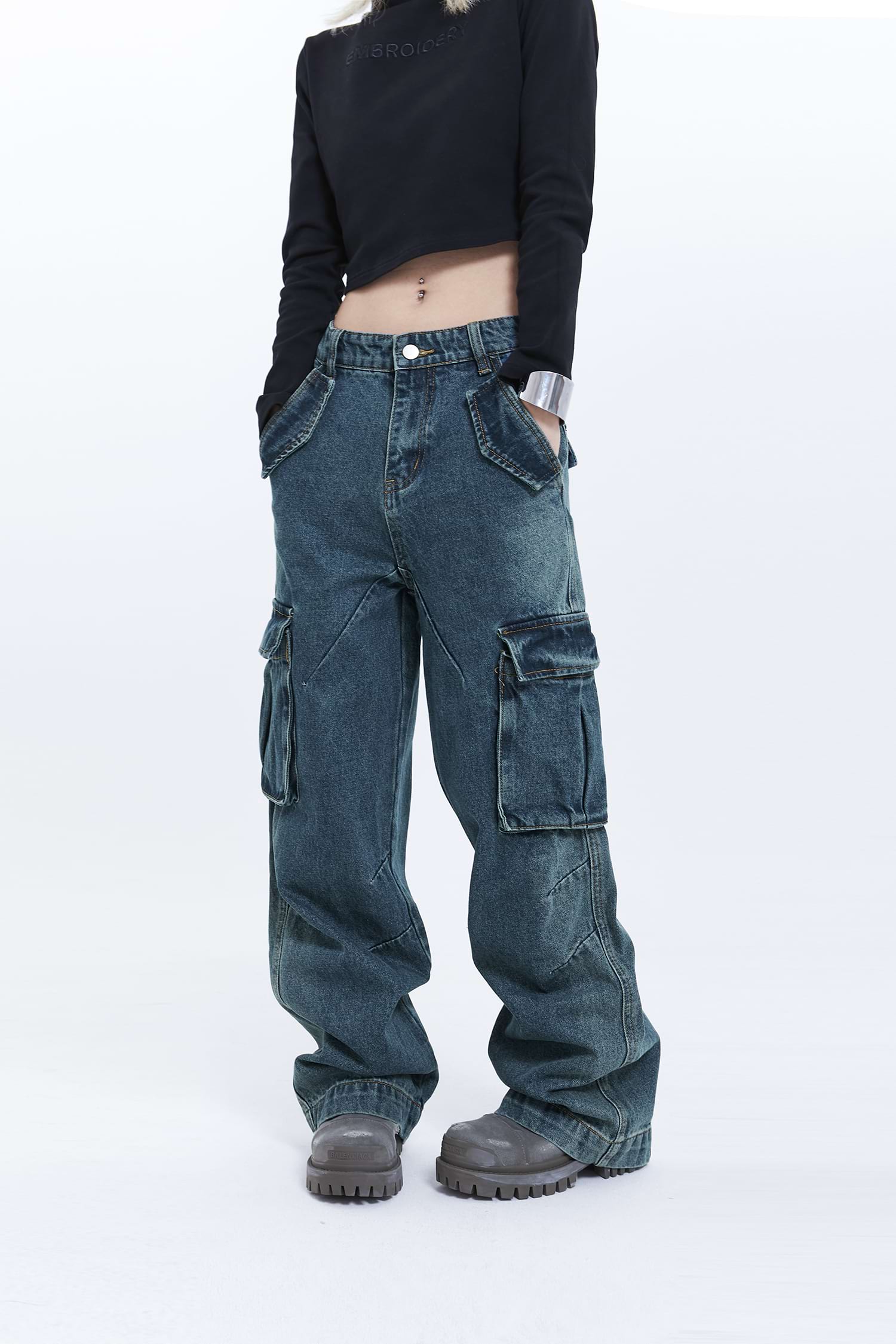 Multi Flap Pocket Jeans
