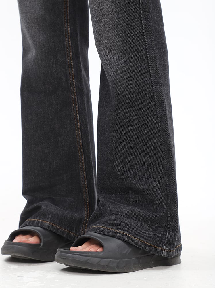 Faded Slim Flared Jeans - nightcity clothing