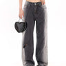 Faded Cutout Side-Stripe Jeans - nightcity clothing